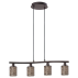  Eglo Almera 4-light antique brown island light,